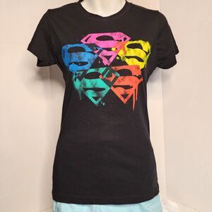 Vintage Y2K DC Comics Superman Graphic Tee Girls Juniors M